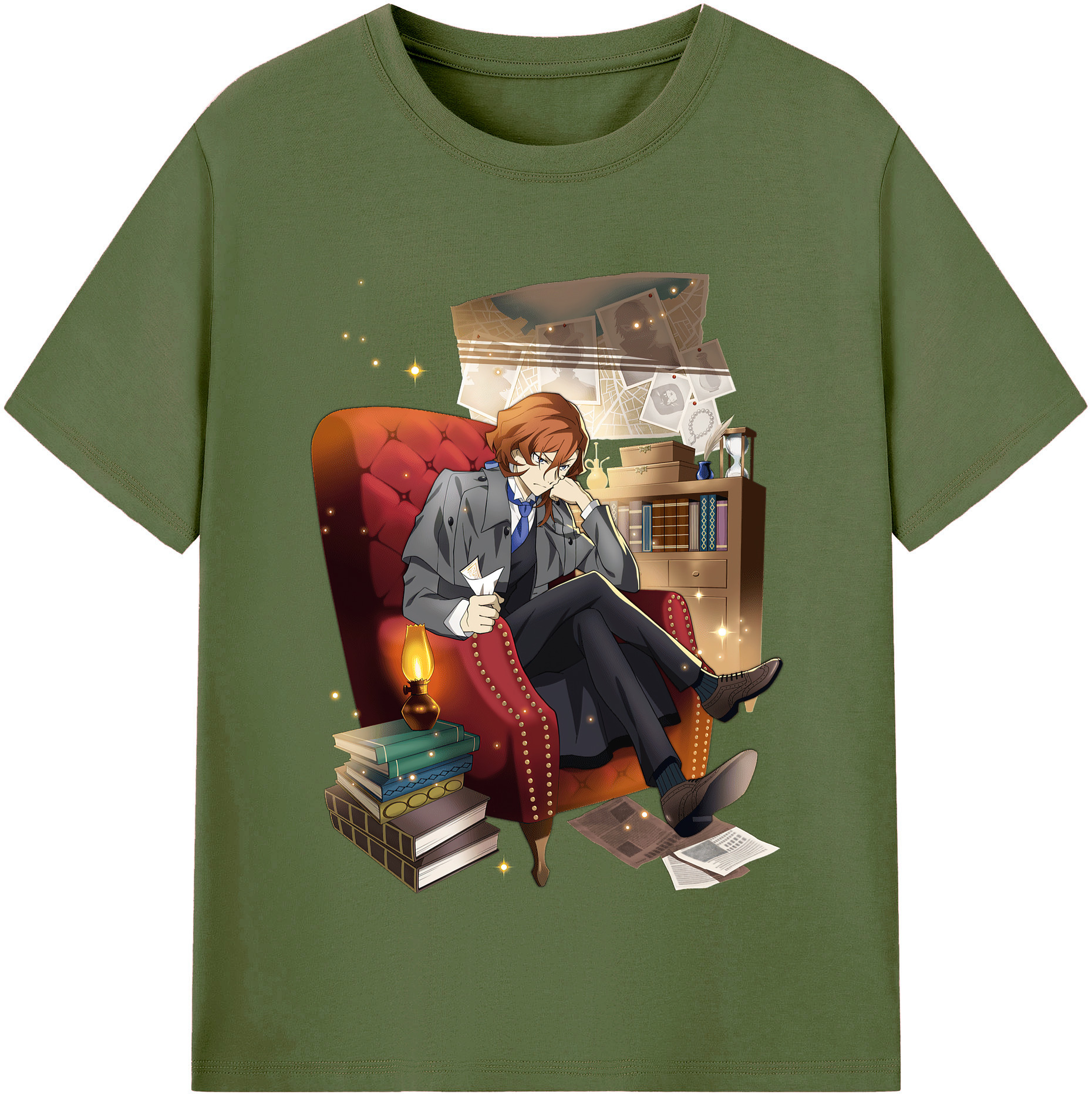 （画像用） 文豪ストレイドッグス Bungo Stray Dogs 綿100％半袖Tシャツ（フロントプリント）